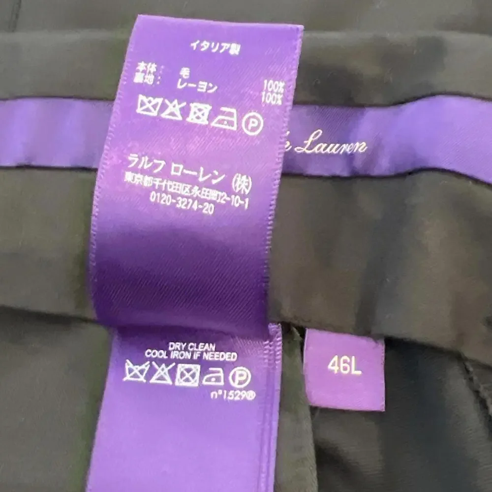 Ralph Lauren Purple Label Black Pants Size 46L - Picture 14 of 15